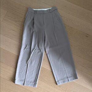 Aritzia pleated pants, cropped